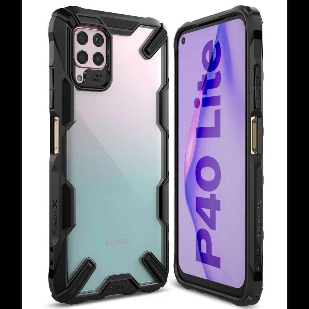 Etui Ringke Fusion-X Huawei P40 Lite Negru - 1