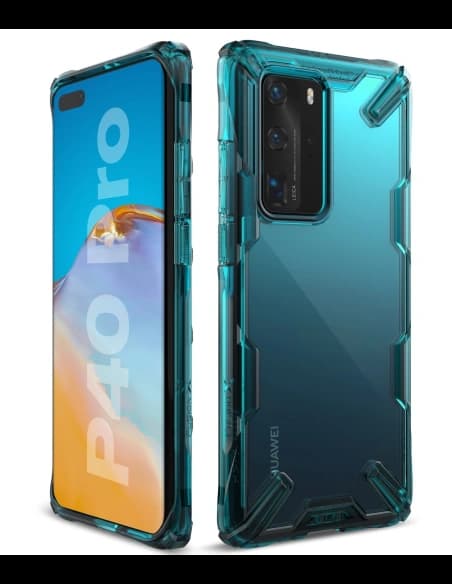 Etui Ringke Fusion-X Huawei P40 Pro Verde Turcoaz