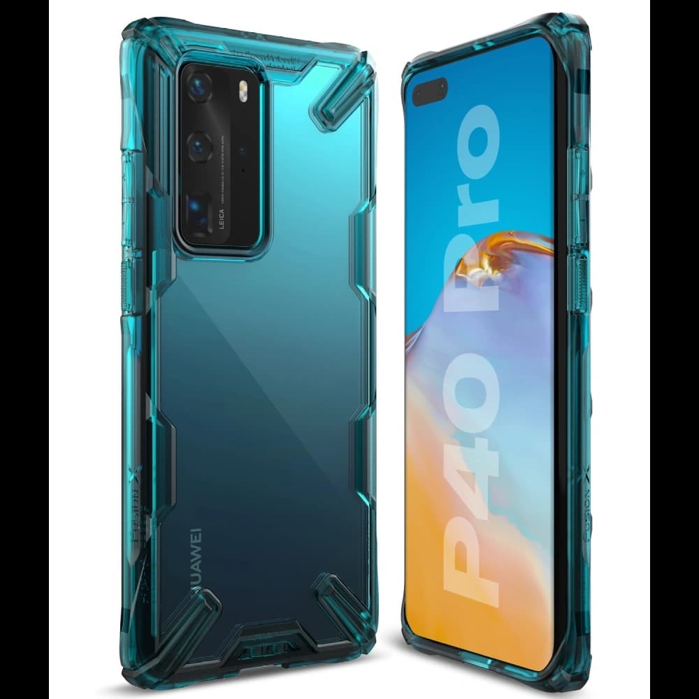 Etui Ringke Fusion-X Huawei P40 Pro Tyrkysově zelená - 7
