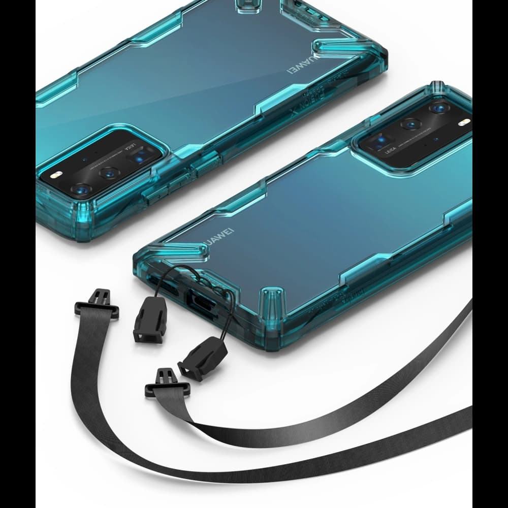 Etui Ringke Fusion-X Huawei P40 Pro Tyrkysově zelená - 4