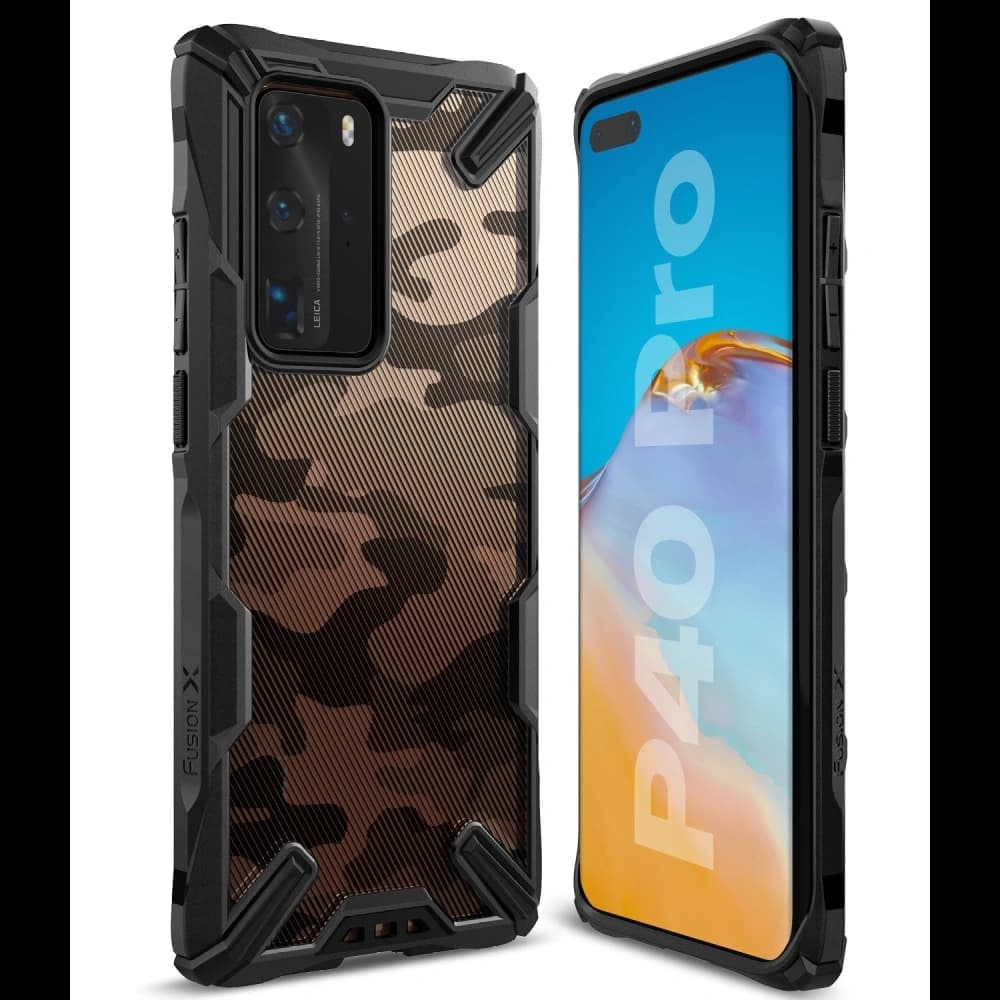 Ringke Fusion-X Huawei P40 Pro Camo (Moro) Black - 4