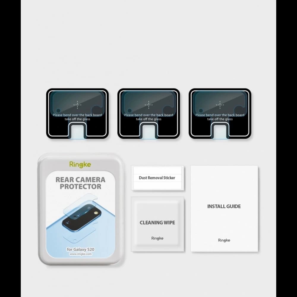 Edzett üveg Ringke fényképezőhöz Samsung Galaxy S20 [3 PACK] - 13