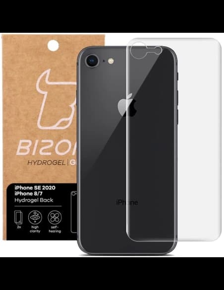 Bizon Glass Hydrogel Apple iPhone SE 2022/2020/ 8/ 7 [2 PACK]