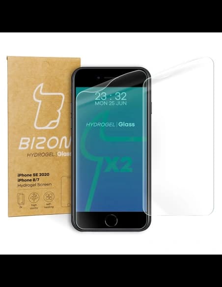 Bizon Glass Hydrogel Apple iPhone SE 2022/2020/ 8/ 7 [2 PACK]