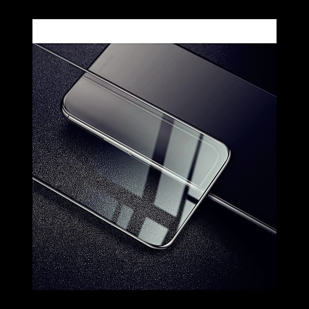 Bizon Glass Edge CF gehärtetes Glas - [2 PACK] + Linsenschutz Apple iPhone Xs Max schwarz - 9
