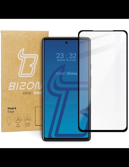 Bizon Glass Edge Google Pixel 6 black