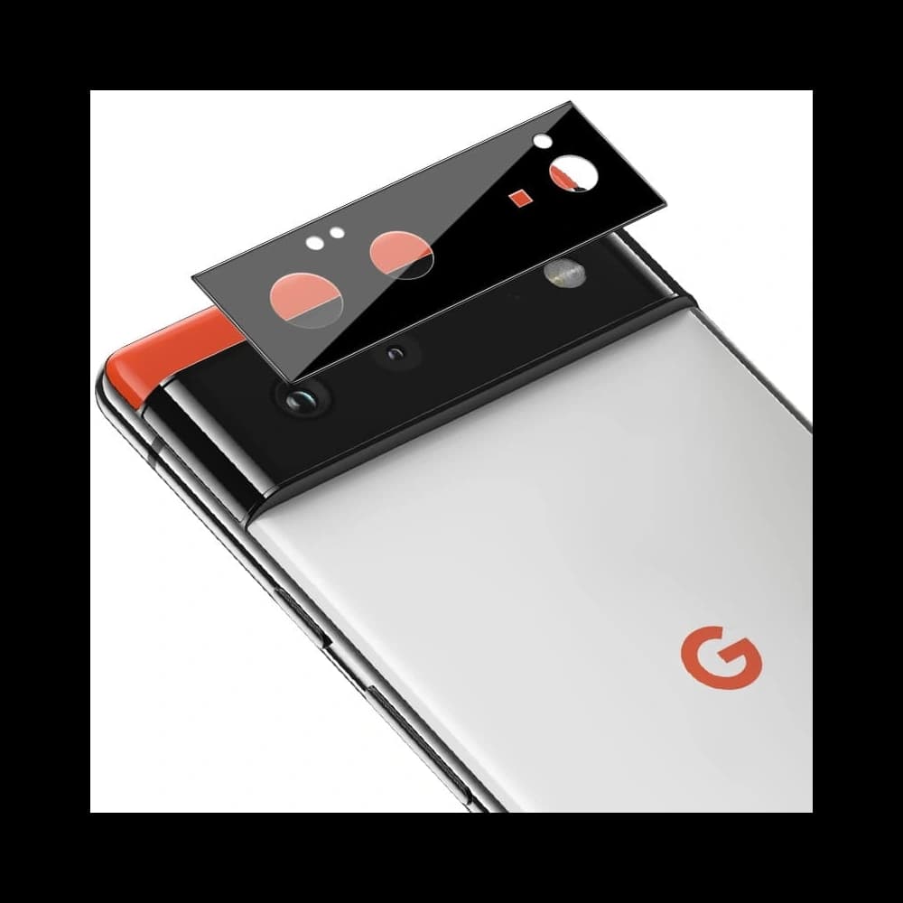 Bizon Glass Edge tempered glass - [2 PACK] + lens protection Google Pixel 6 black - 6