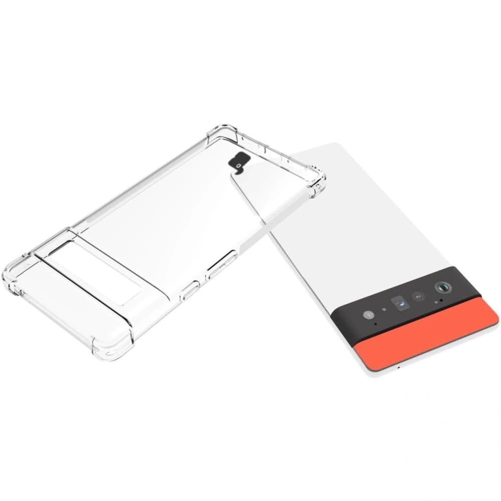 Etui + 2x folie + objektiv Bizon Case Clear Pack pro Google Pixel 6 Pro transparentní - 5