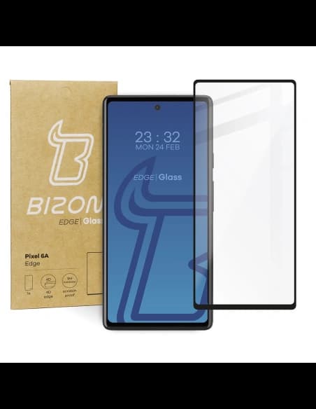 Tvrzené sklo Bizon Glass Edge pro Pixel 6A černé