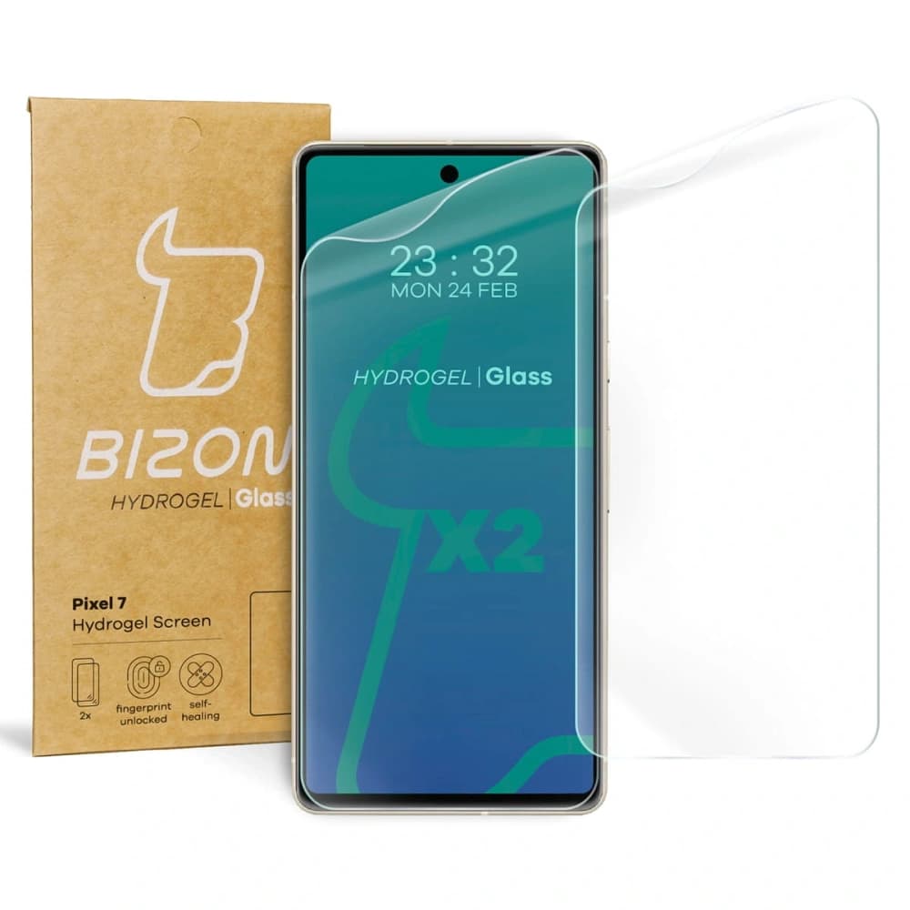 Folia hydrogelová na displej Bizon Glass Hydrogel pro Pixel 7 [2 PACK] - 1
