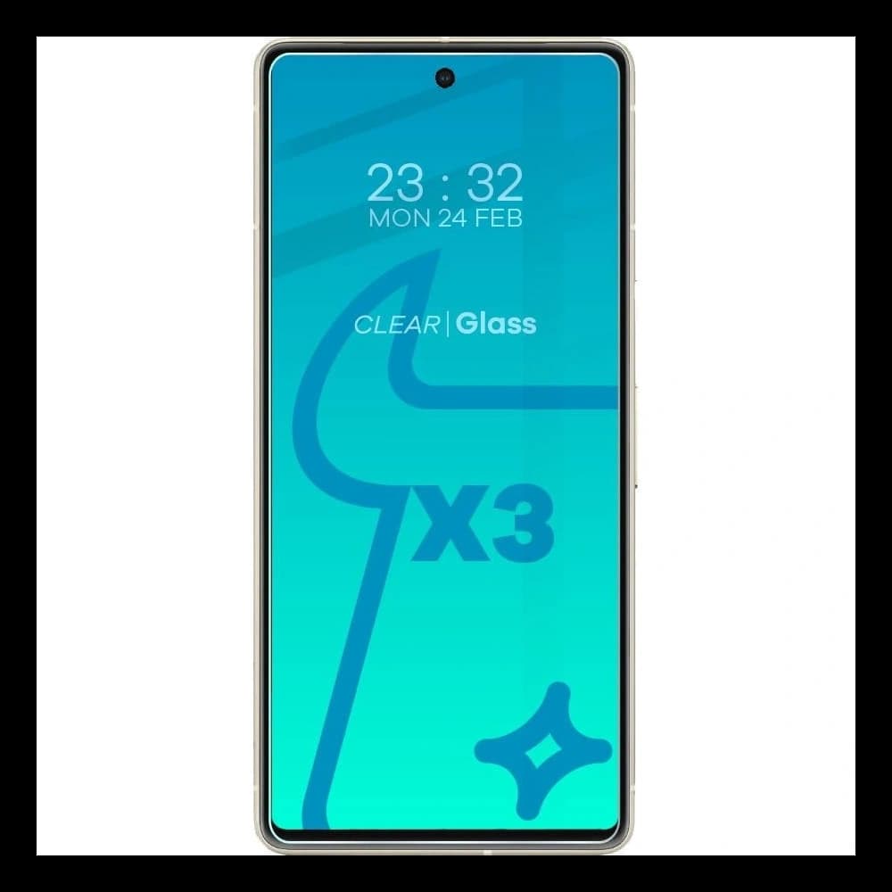 BIZON Klar 2 3x Bildschirmglas + Kameraglas Google Pixel 7 - 3