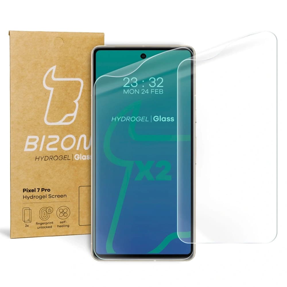 Bizon Glass Hydrogel Pixel 7 Pro [2 PACK] - 1