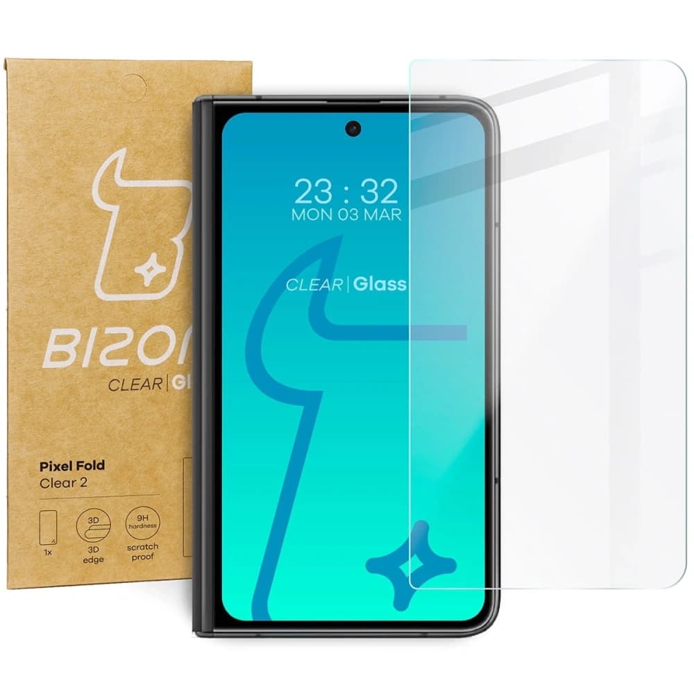 Bizon Glass Clear 2 Pixel Fold - 1