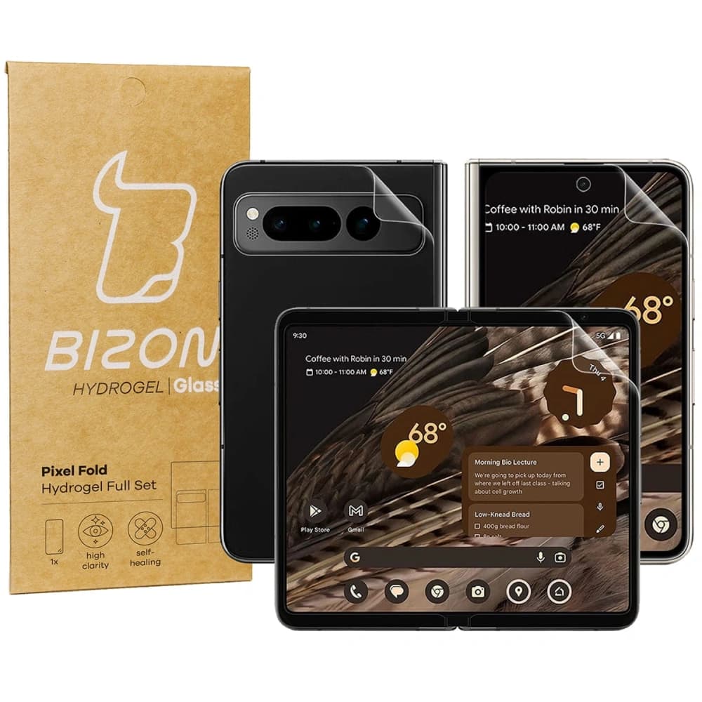 Fólie hydrogelová na zadní a přední stranu Bizon Glass Hydrogel Pixel Fold - 1