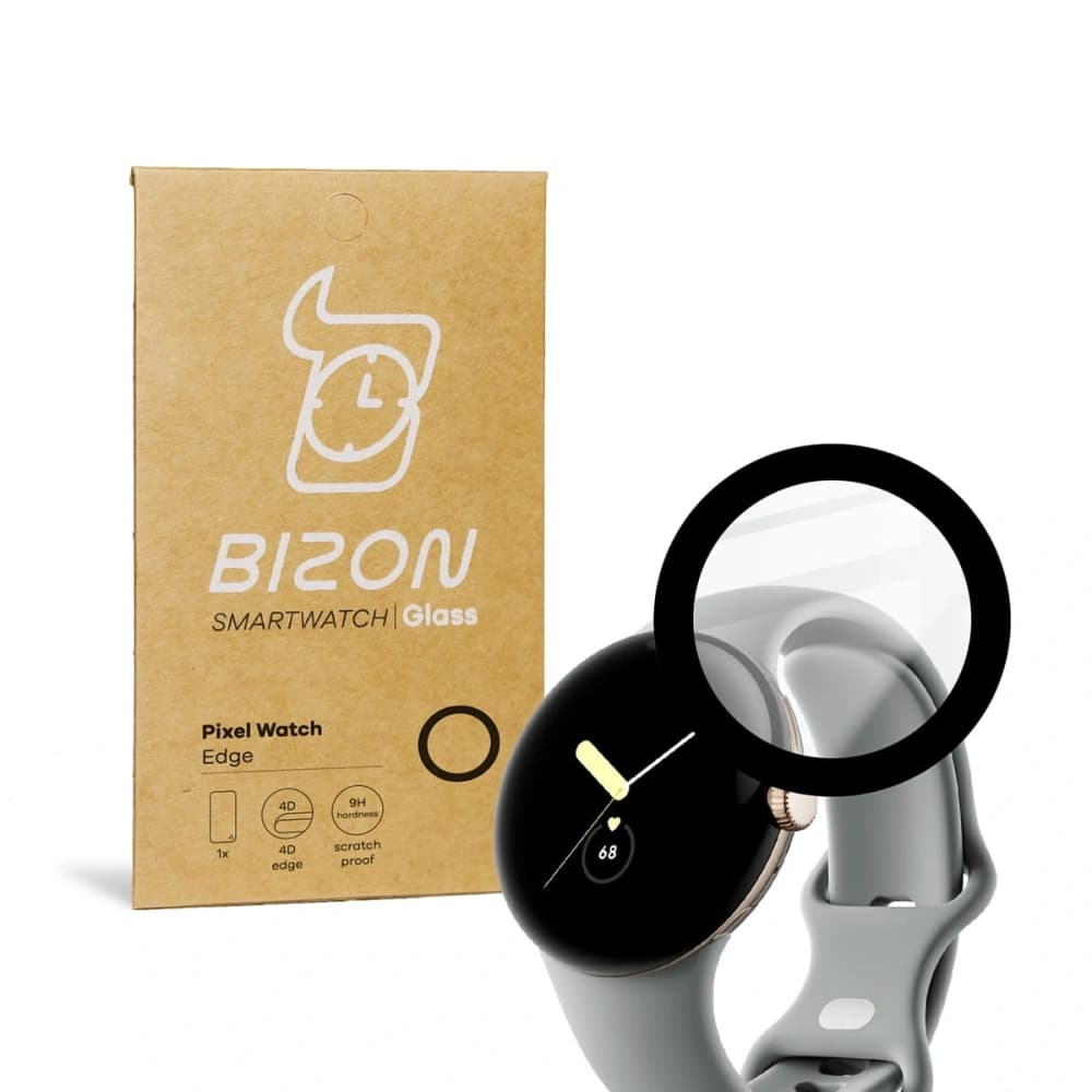 Bizon Glass Edge Google Pixel Watch black