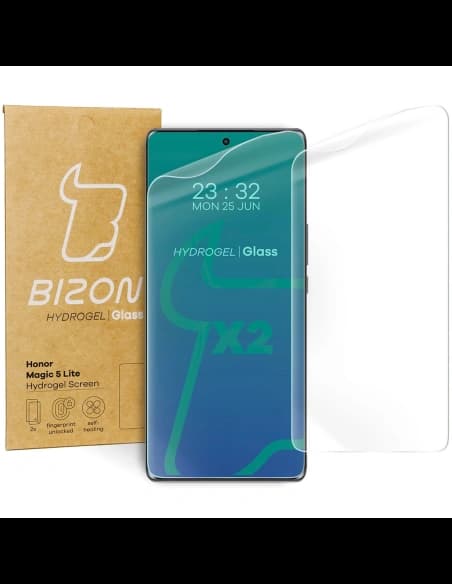 Folie hydrogelové na obrazovku Bizon Glass Hydrogel pro Honor Magic5 Lite [2 PACK]