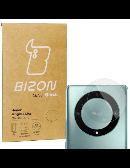 Sklo na aparát Bizon Glass Lens do Honor Magic5 Lite [2 PACK]