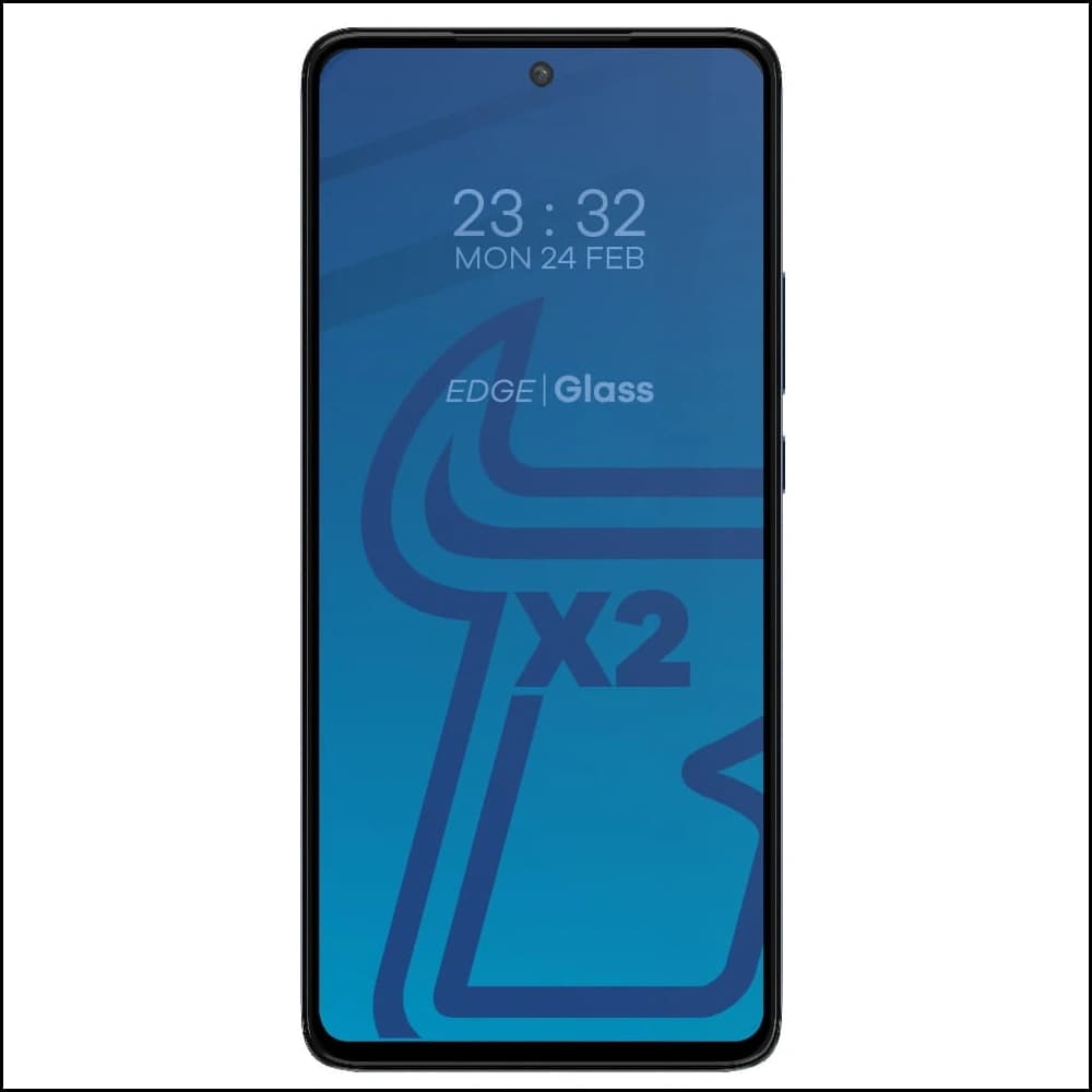 Bizon Glass Edge sticlă securizată - [2 PACK] + protecție lentilă Motorola Edge 30 negru - 3