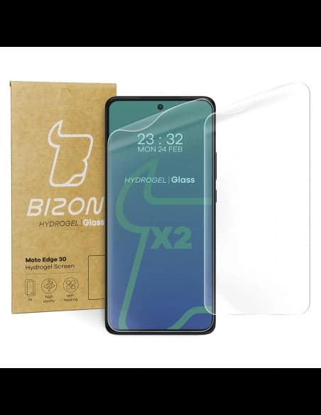 Bizon Glass Hydrogel Motorola Edge 30 [2 PACK]