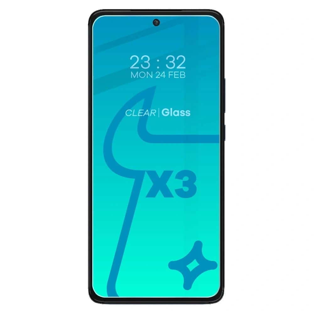 Bizon Glass Clear tempered glass - 3 pcs. + lens glass Motorola Edge 30 - 3
