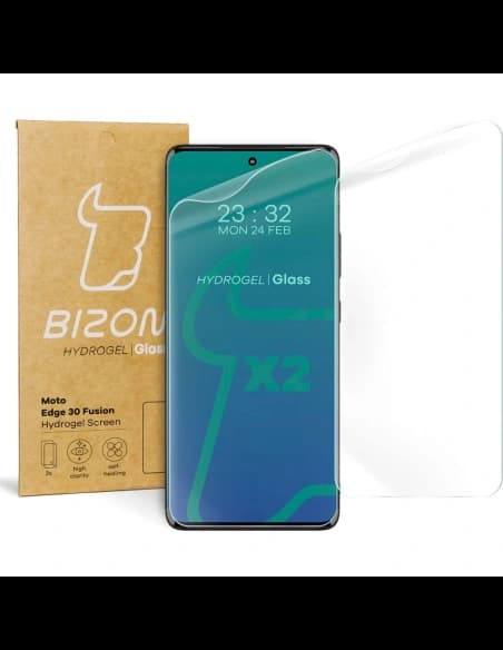 Bizon Glass Hydrogel Motorola Edge 30 Fusion [2 PACK]