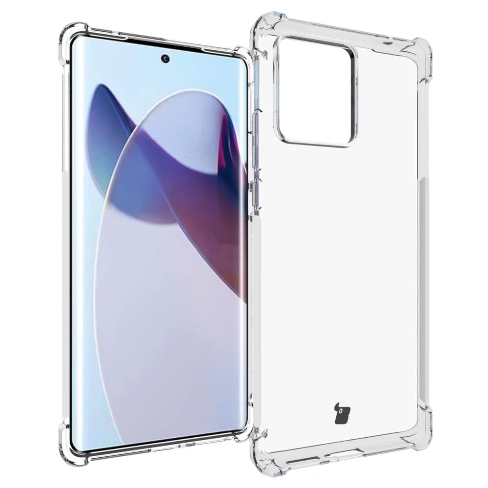 Etui + 2x folie + objektiv Bizon Case Clear Pack pro Motorola Moto Edge 30 Ultra průhledné - 3
