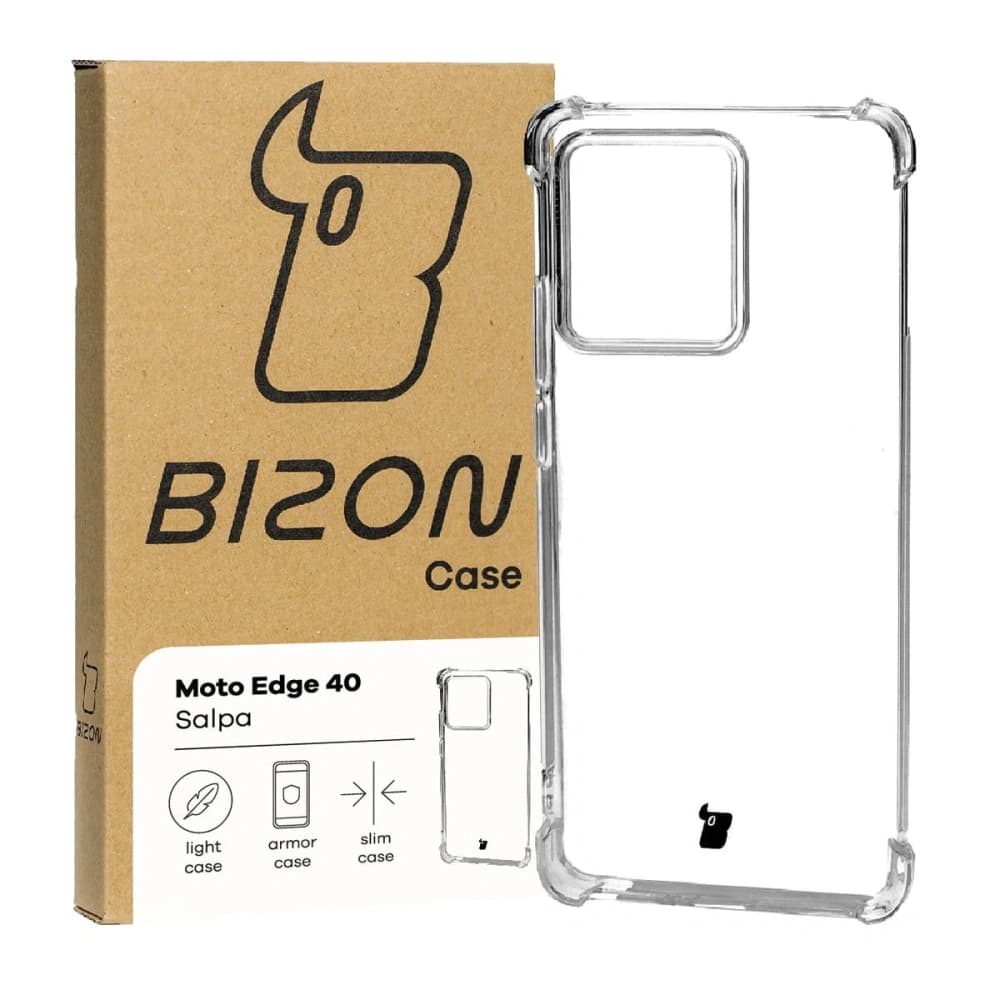 Bizon Case Salpa Motorola Edge 40 átlátszó
