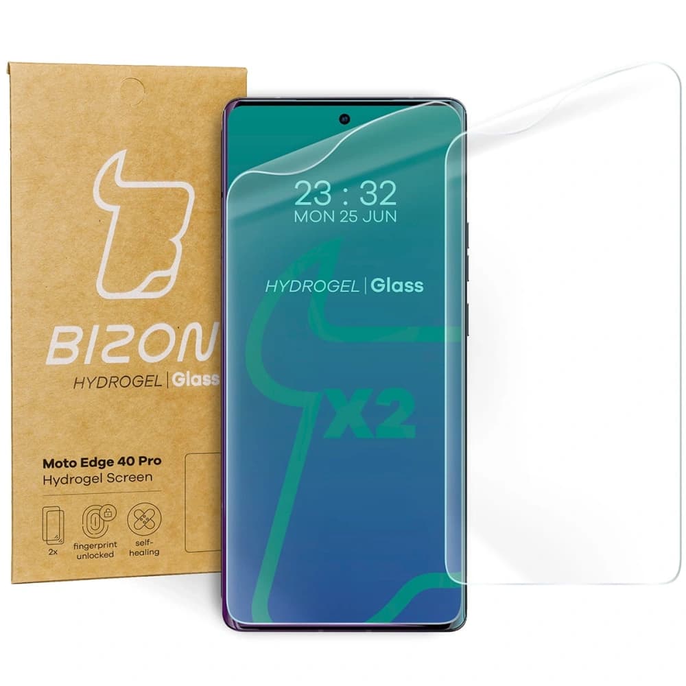 Bizon Glass Hydrogel Moto Edge 40 Pro [2 PACK] - 1