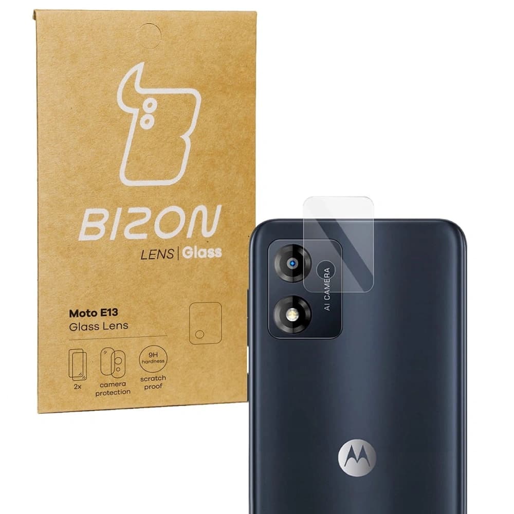 Bizon-Glaslinse Moto E13 [2 PACK] - 1