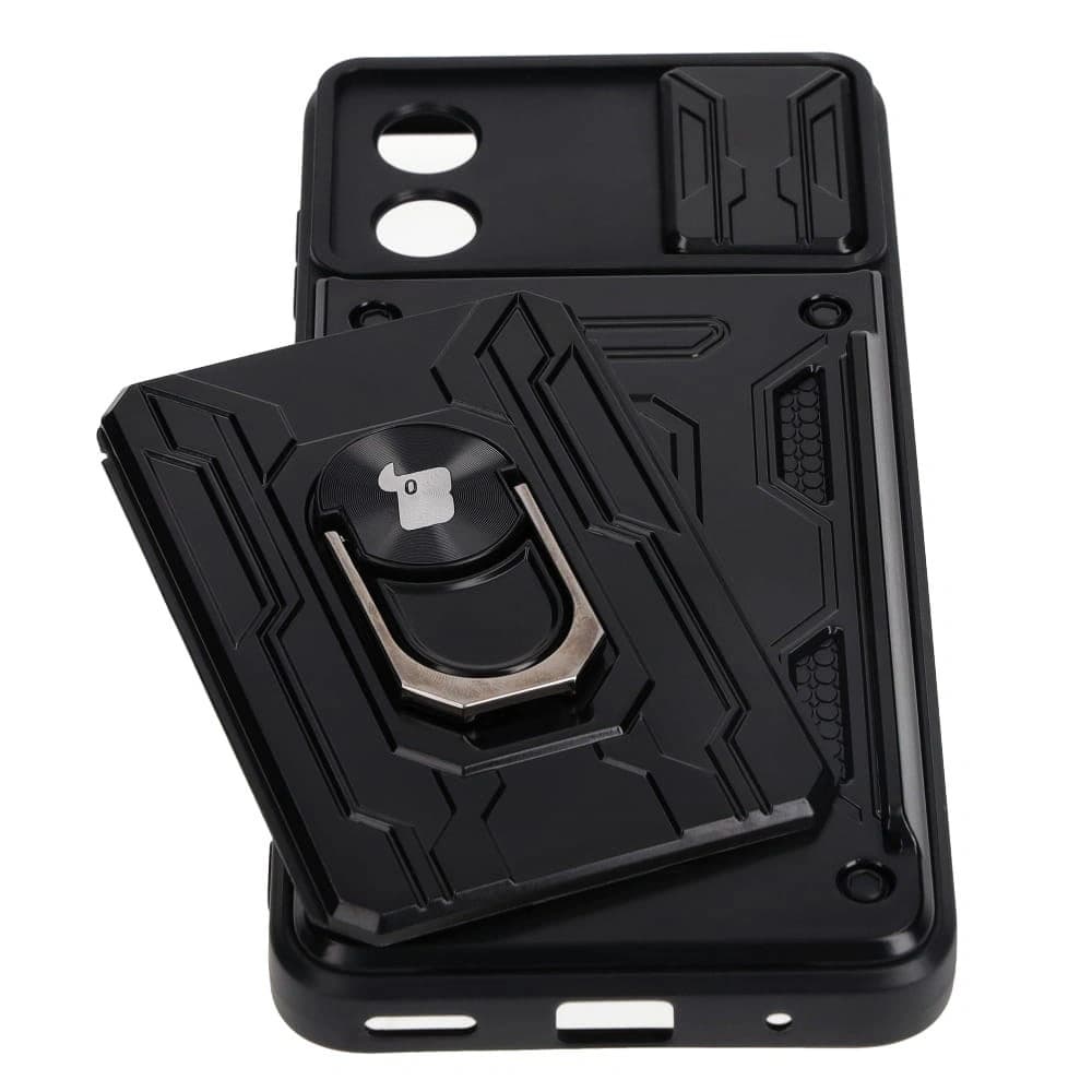 Bizon Case Camshield Kartensteckplatz Ring Motorola Moto E13 5G schwarz - 3