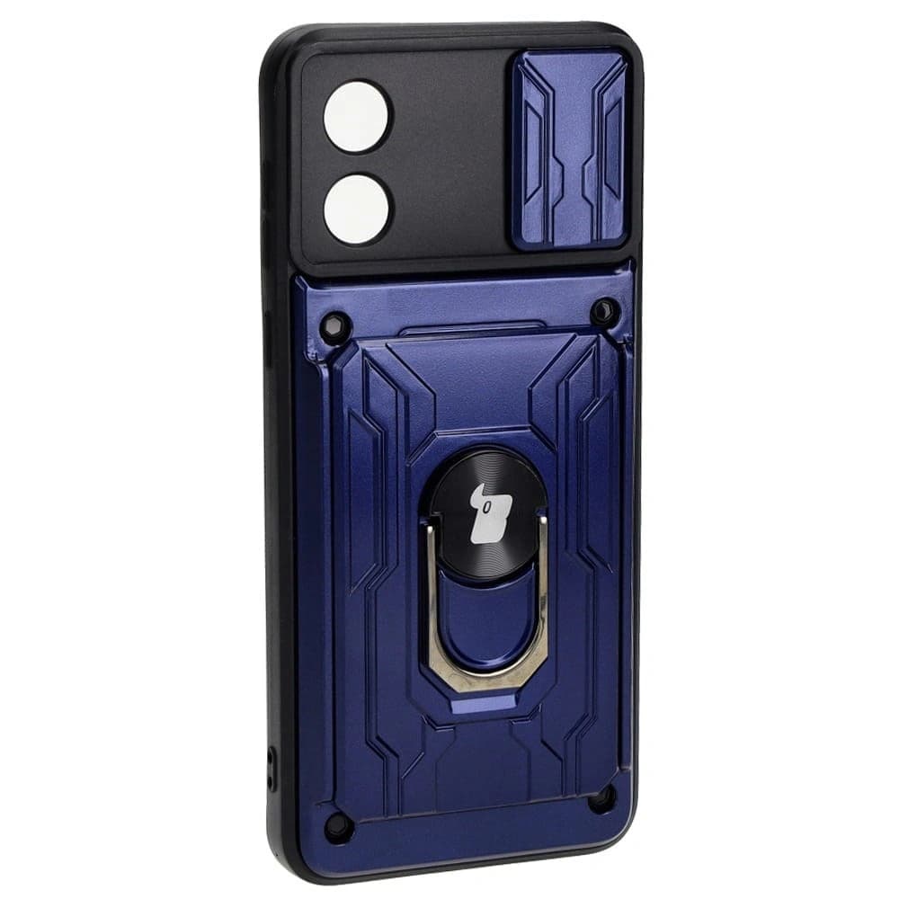 Bizon Case Camshield Kartensteckplatz Ring Motorola Moto E13 5G navy blau - 2