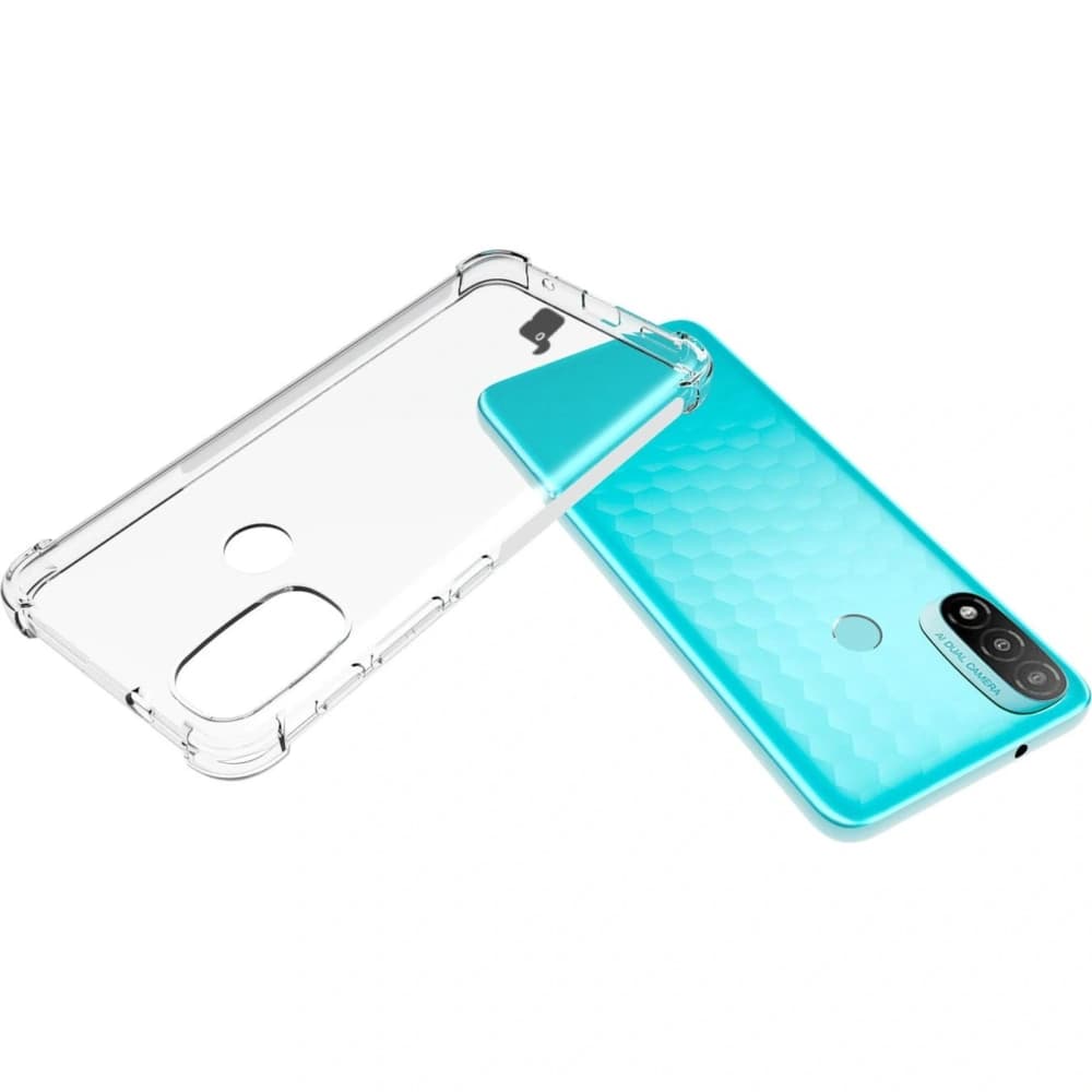 Etui + 2x sklo na obrazovku + objektiv Bizon Case Clear Pack do Moto E20 průhledné - 5