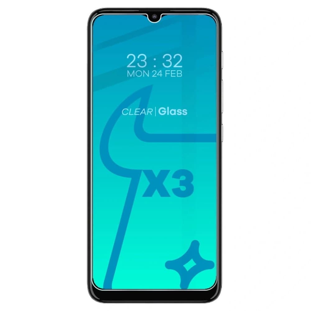 Bizon Glass Clear tempered glass - 3 pcs. + lens glass Moto E20 - 3