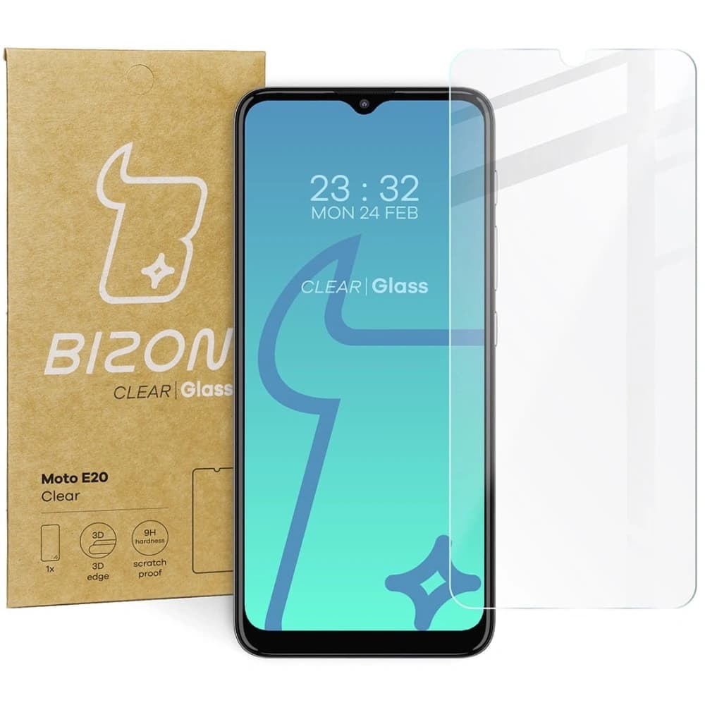 Sklo tvrzené Bizon Glass Clear pro Motorola Moto E20