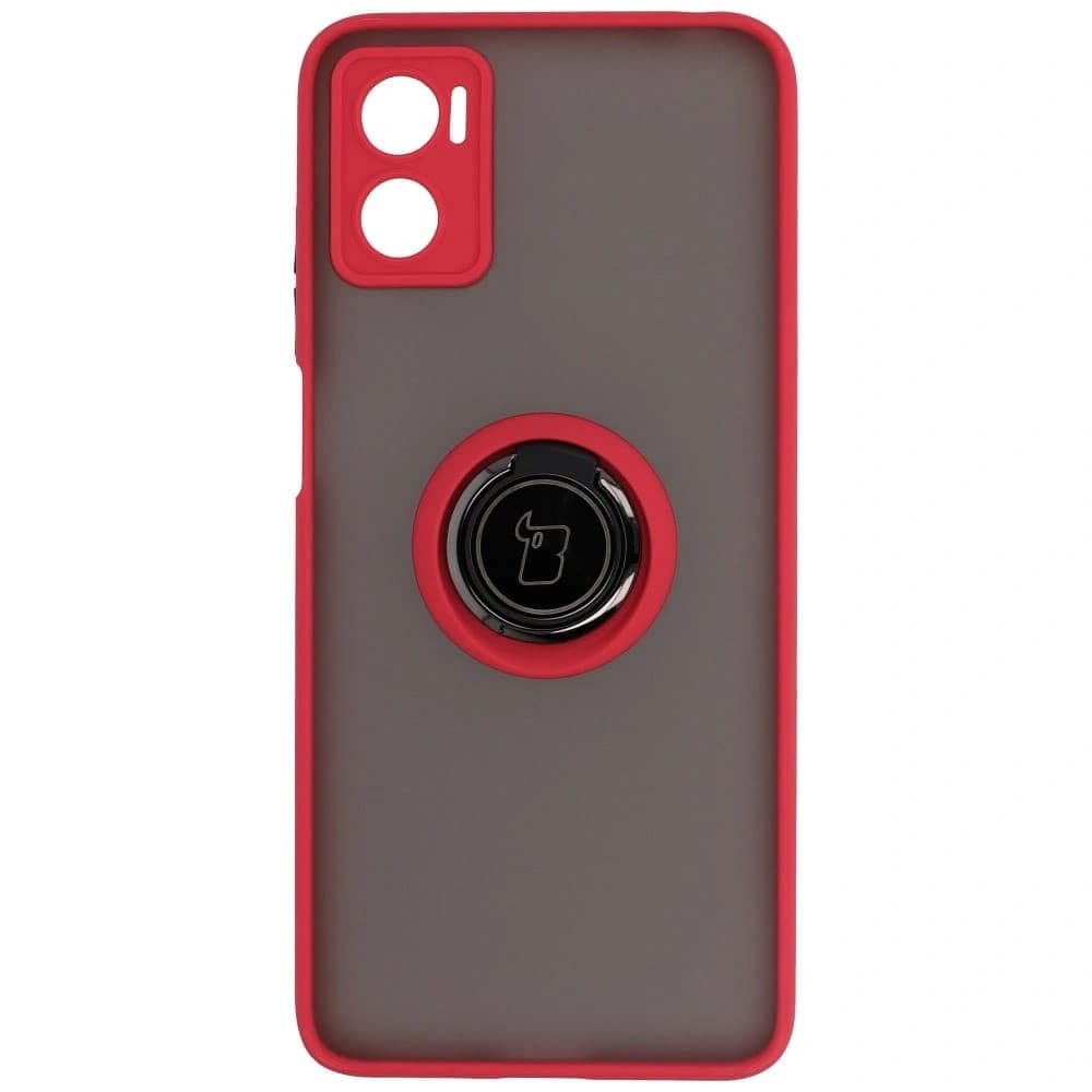 Bizon Case Hybrid Ring Motorola Moto E22 / E22i füstös piros kerettel - 2