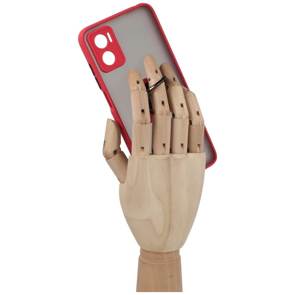 Bizon Case Hybrid Ring Motorola Moto E22 / E22i füstös piros kerettel - 8