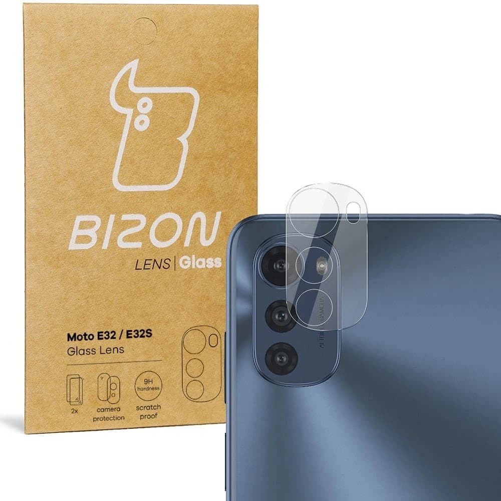 Bizon Glaslinse Motorola Moto E32 / E32s [2 PACK] - 1