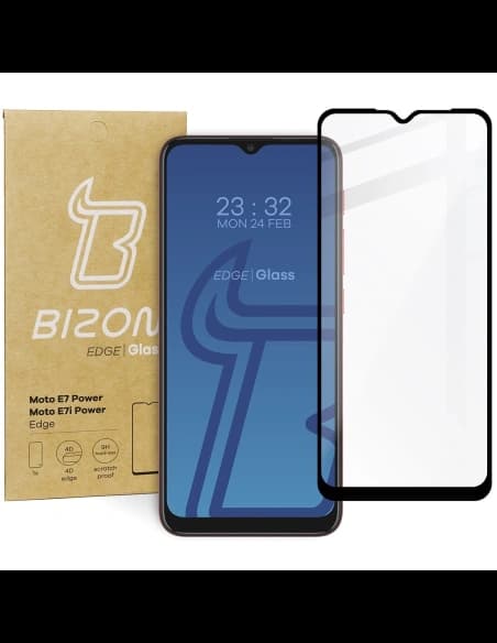 Sklo tvrzené Bizon Glass Edge do Moto E7 Power / E7i Power černé