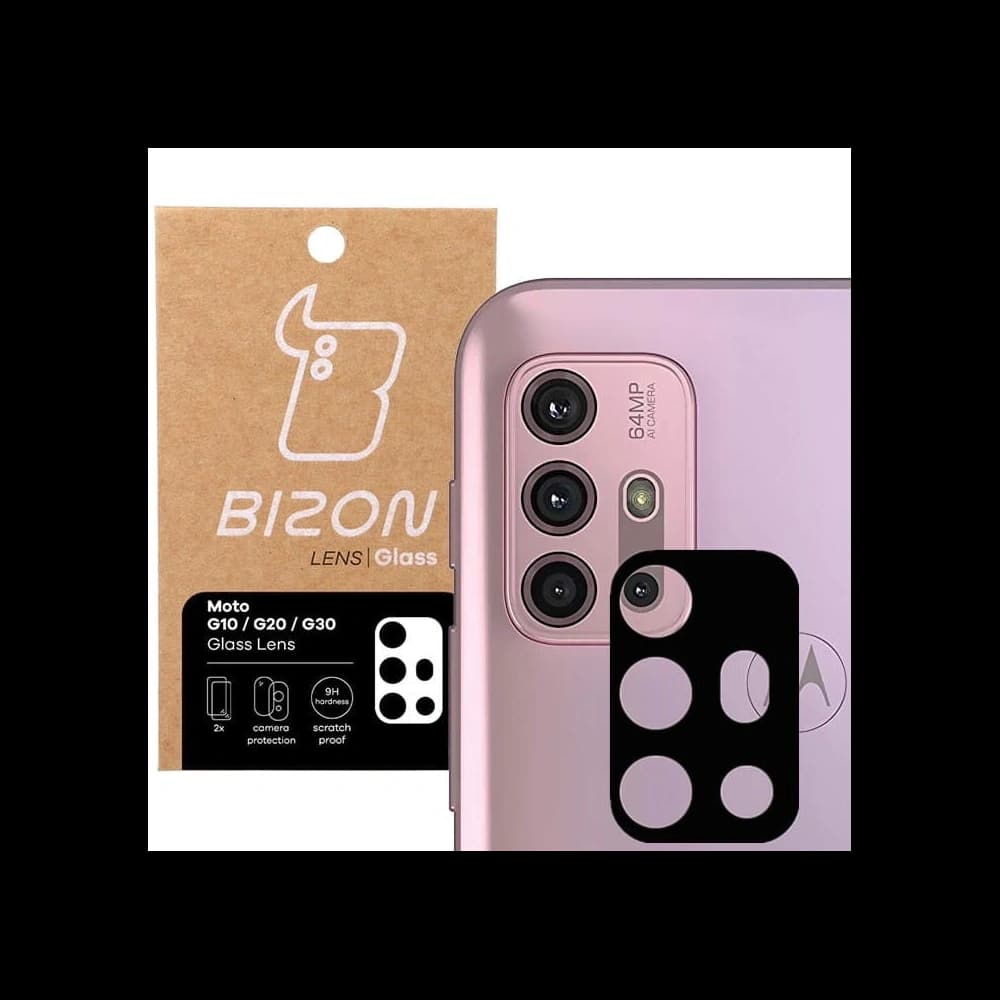 Bizon Glass Lens Moto G10/ G20/ G30 [2 PACK] - 1