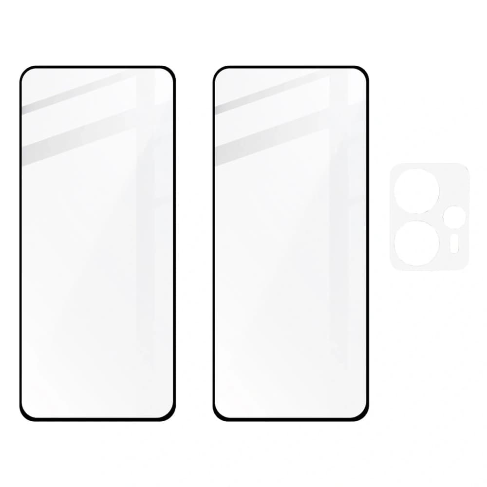 BIZON Edge 2 2x sticlă de ecran + sticlă de cameră Moto G13/G23 4G - 5