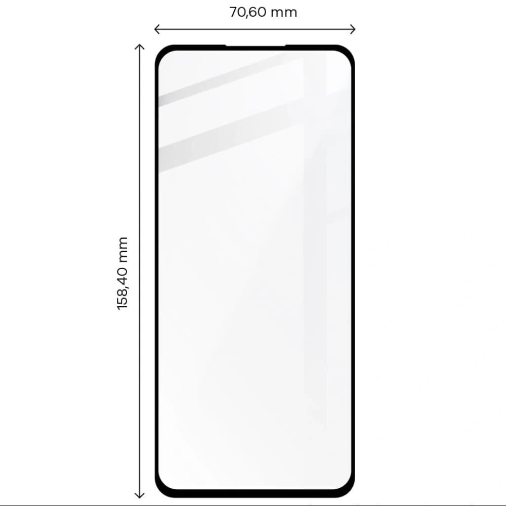 Bizon Glass Edge sticlă temperată - [2 PACHET] + protecție pentru lentile Motorola Moto G22 negru - 2