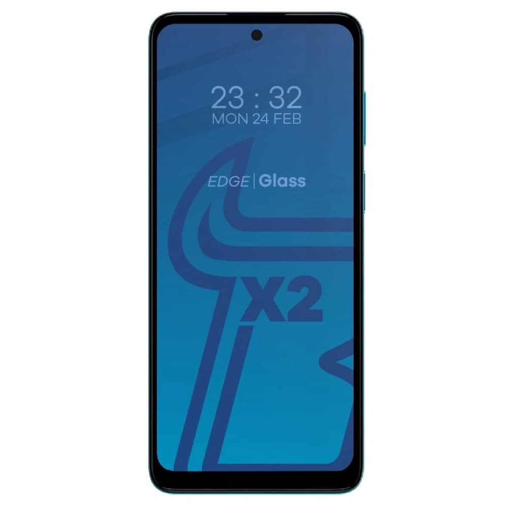 Bizon Glass Edge sticlă temperată - [2 PACHET] + protecție pentru lentile Motorola Moto G22 negru - 3