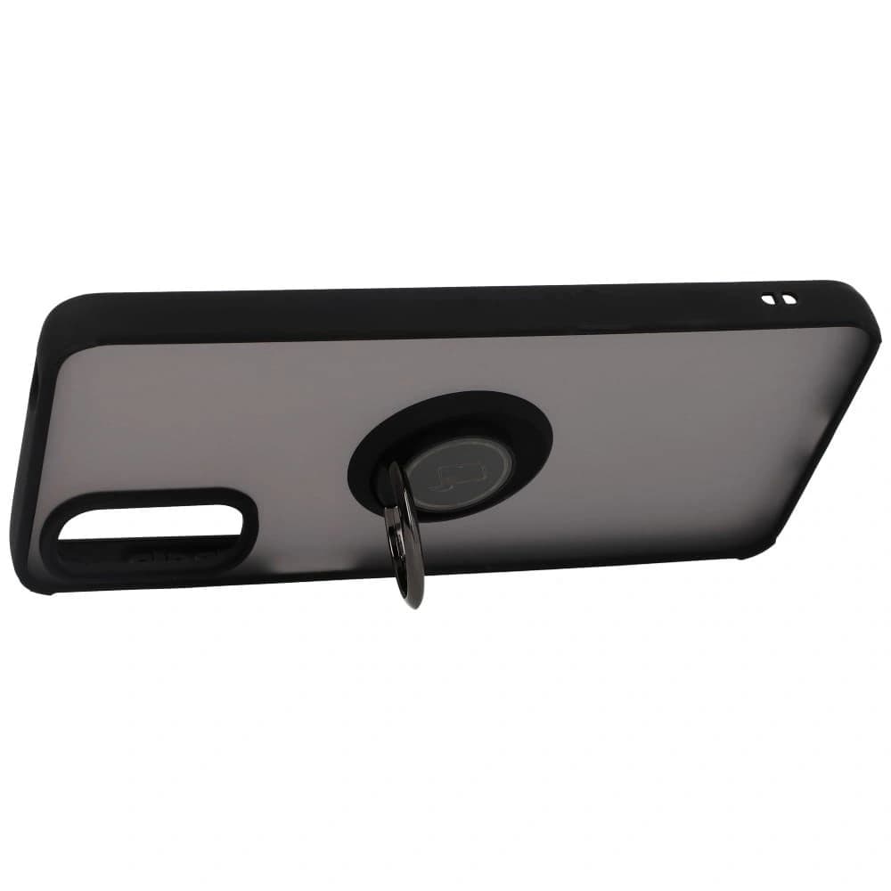 Bizon Case Hybrid Ring Motorola Moto G22 / E32 / E32s fumuriu cu un cadru negru - 5