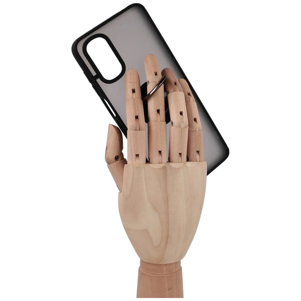 Bizon Case Hybrid Ring Motorola Moto G22 / E32 / E32s fumuriu cu un cadru negru - 8