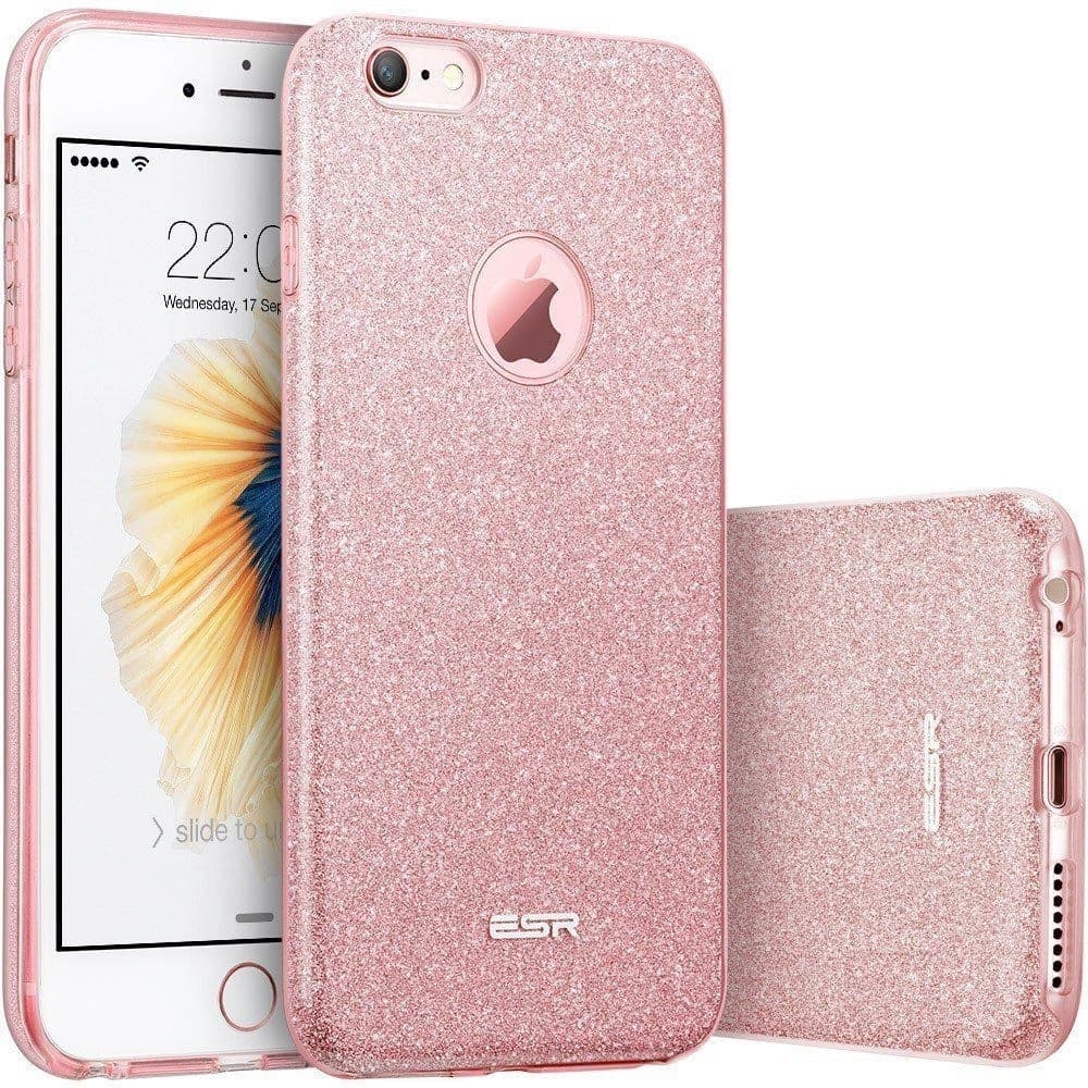 Etui ESR Glitter Shine Apple iPhone 6/6s 4.7 Rózsaarany - 1