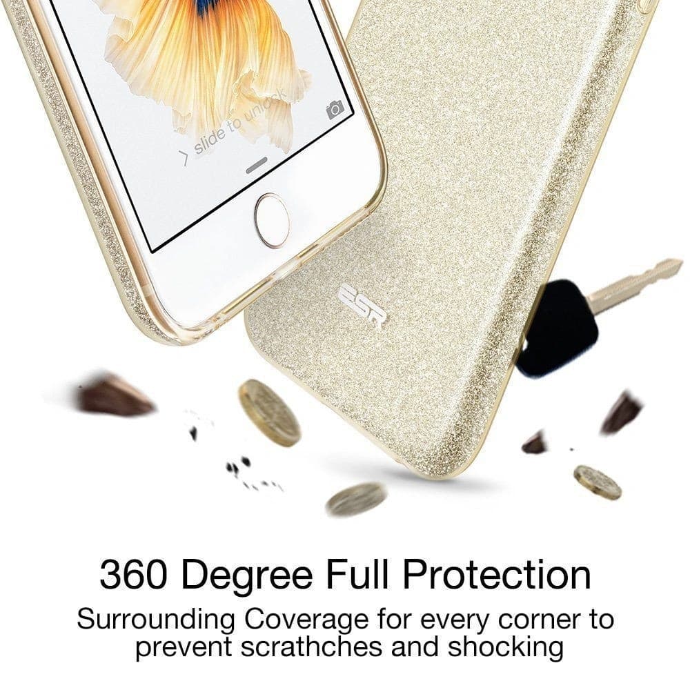 Etui ESR Glitter Shine Apple iPhone 6/6s 4.7 Rózsaarany - 4