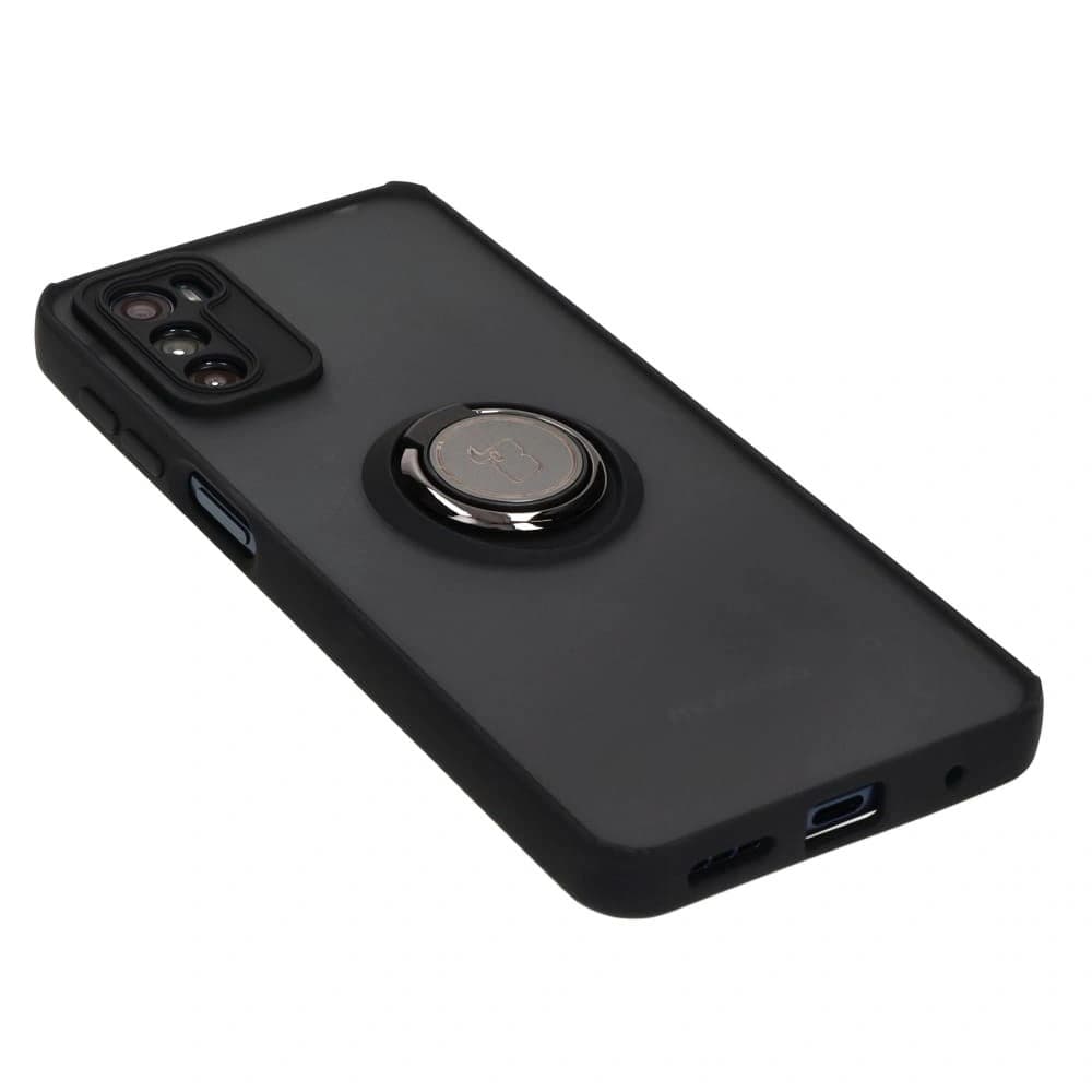 Bizon Case Hybrid Ring Motorola Moto G42 füstös fekete kerettel - 4
