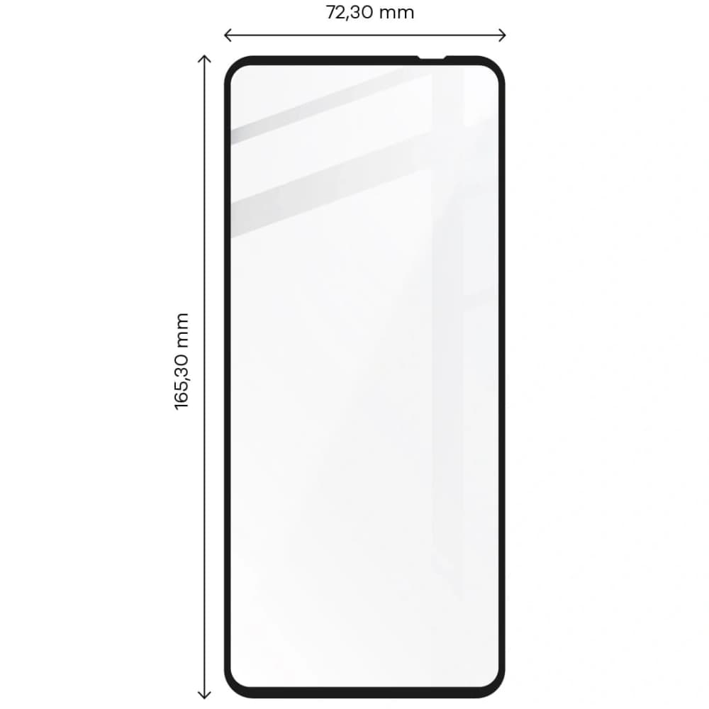 Bizon Glass Edge gehärtetes Glas - [2 PACK] + Linsenschutz Moto G51 5G schwarz - 2