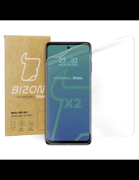 Bizon Glass Hydrogel Moto G51 5G [2 PACK]