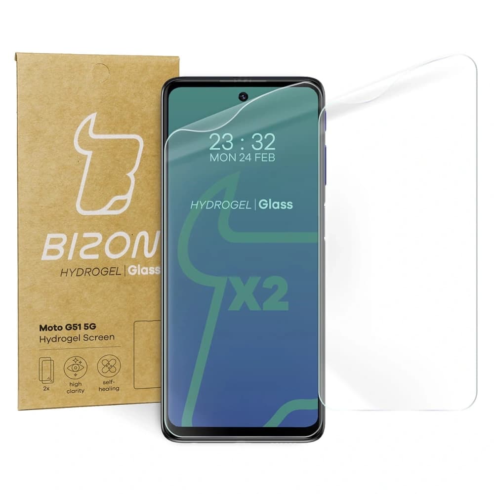 Bizon Glass Hydrogel Moto G51 5G [2 CSOMAG] - 1
